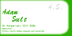 adam sult business card